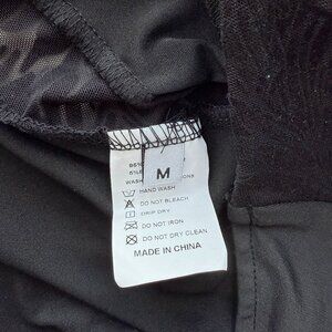 Black Strapless Lace-up Back Top